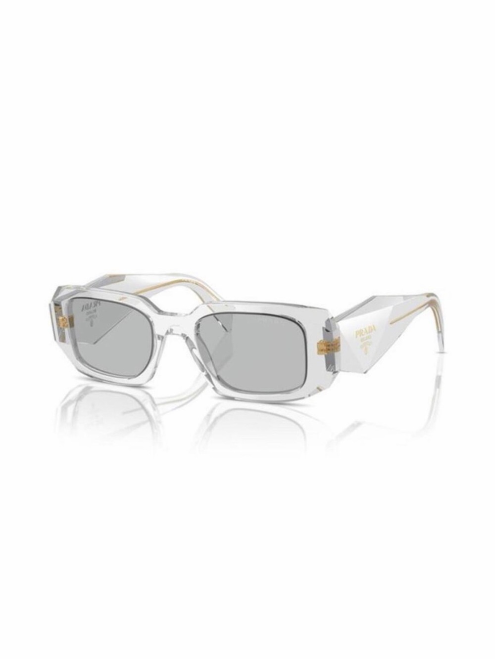 Prada PR 17WS Transparent Grey Women Luxury Sunglasses